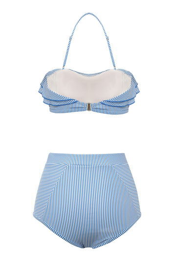 Blue Stripes Deux Pièces Bikini